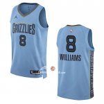 Maglia Memphis Grizzlies Ziaire Williams NO 8 Statement 2022-23 Blu