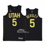 Maglia Utah Jazz Malik Beasley NO 5 Statement 2022-23 Nero