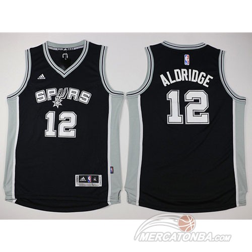 Maglia NBA Bambino Aldridge,San Antonio Spurs Nero