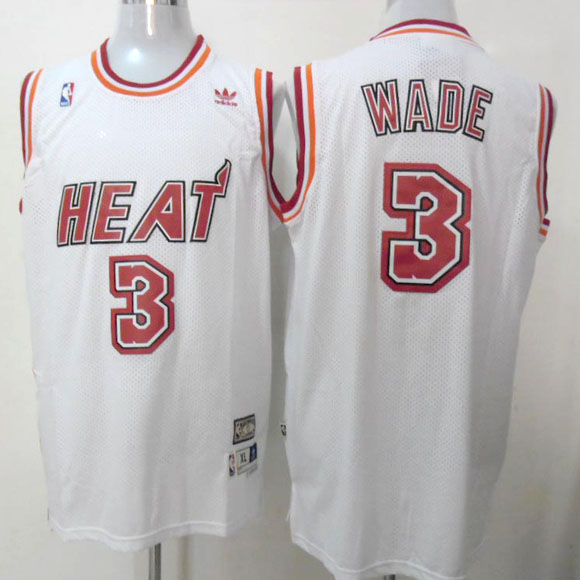 Maglia NBA Wade,Miami Heats Bianco2
