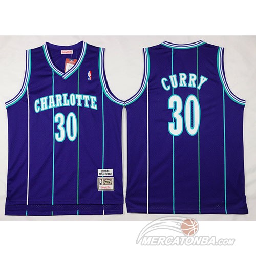 Maglia NBA Charlotte Curry,New Orleans Hornets Porpora