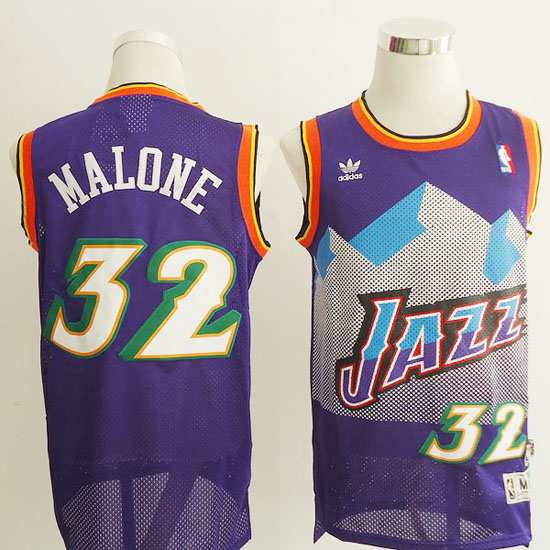 Maglia NBA retro Malone,Utah Jazz Porpora