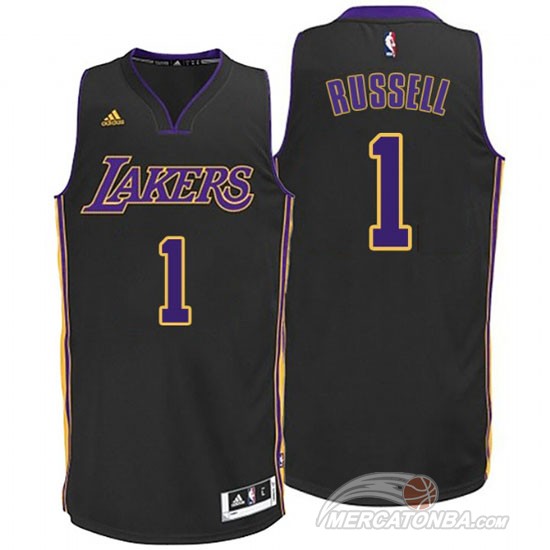 Maglia NBA Russell,Los Angeles Lakers Nero