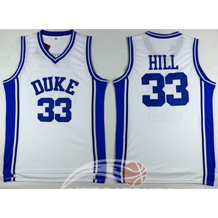 Maglia NBA NCAA Duke,Hill Bianco