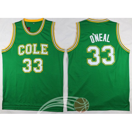 Maglia NBA NCAA Cole O'Neal 33# Verde