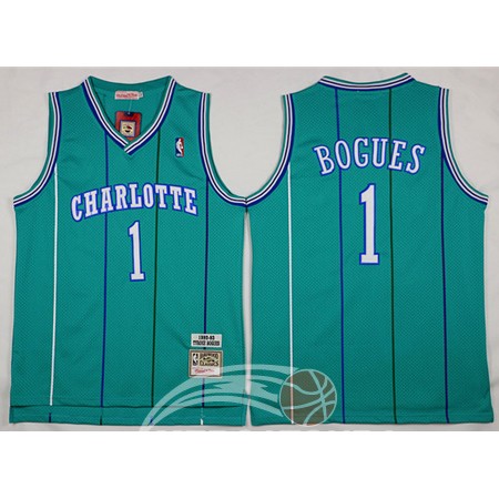 Maglia NBA Bogues,New Orleans Hornets Verde