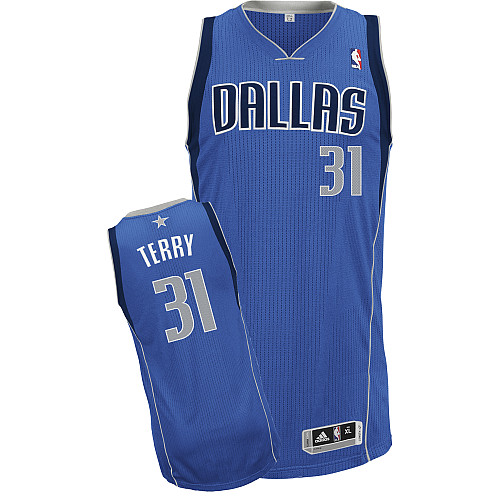 Maglia NBA Terry,Dallas Mavericks Blu