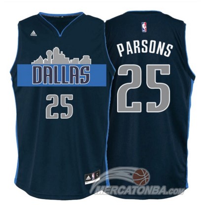 Maglia NBA Parsons,Dallas Mavericks Blu