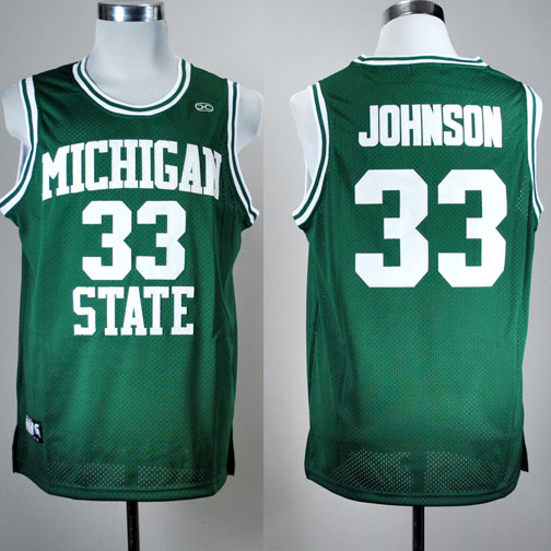 Maglia NBA NCAA Johnson,Michigan state Verde