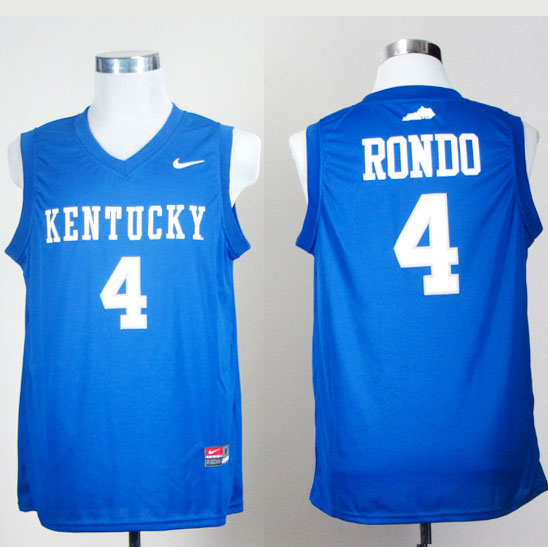 Maglia NBA NCAA Rondo,Kentucky Blu