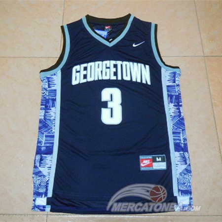 Maglia NBA NCAA Iverson,George Town Blu