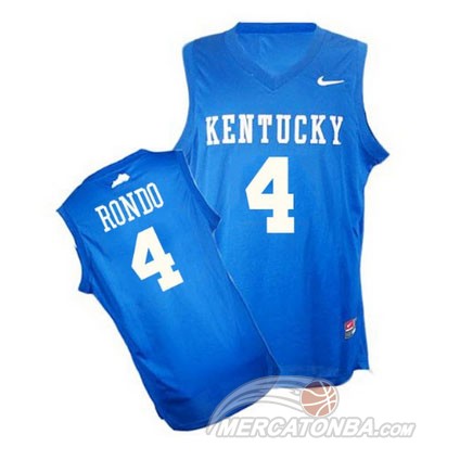Maglia NBA NCAA Kentucky Rajon Blu