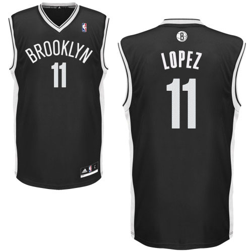 Maglia NBA Rivoluzione 30 Lopez,Brooklyn Nets Nero