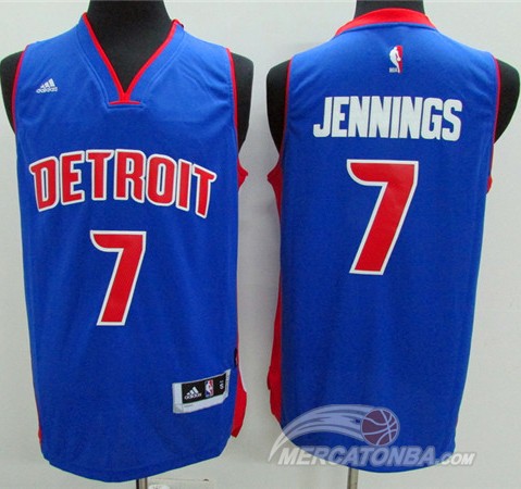 Maglia NBA Jennings,Detroit Pistons Blu