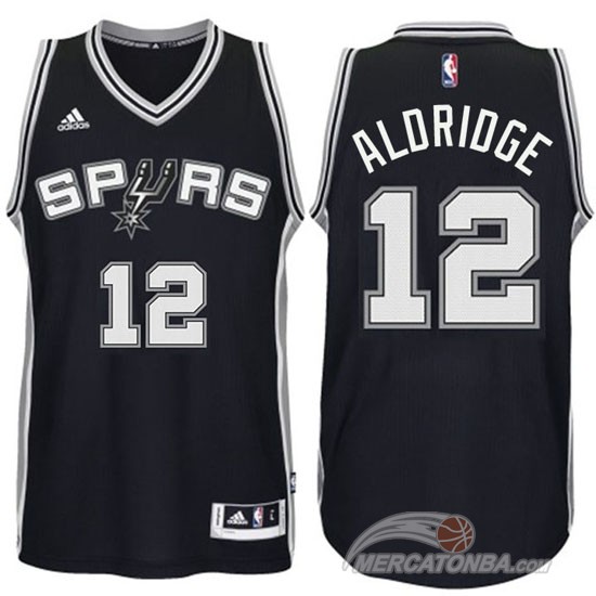 Maglia NBA Aldridge,San Antonio Spurs Nero