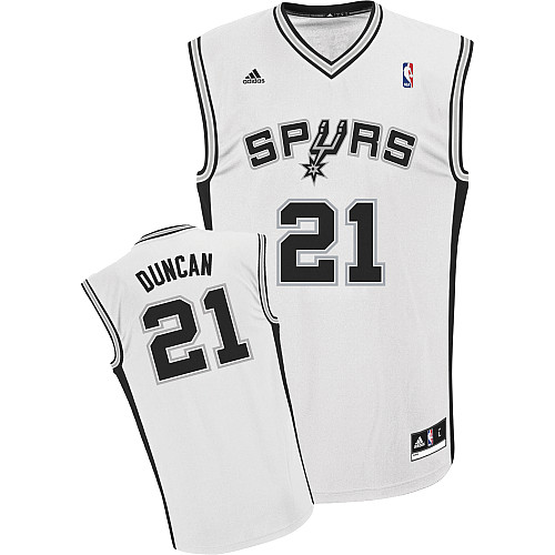 Maglia NBA Rivoluzione 30 Duncan,San Antonio Spurs Bianco