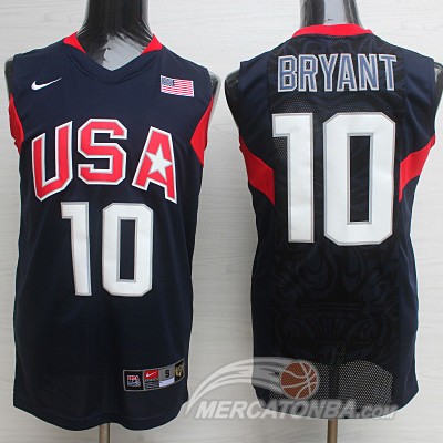 Maglia NBA Bryant,USA 2008 Nero